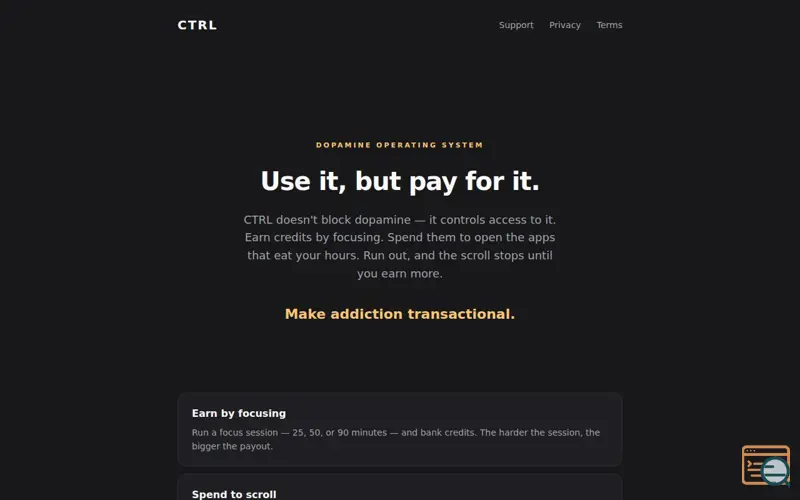 Screenshot of CTRL