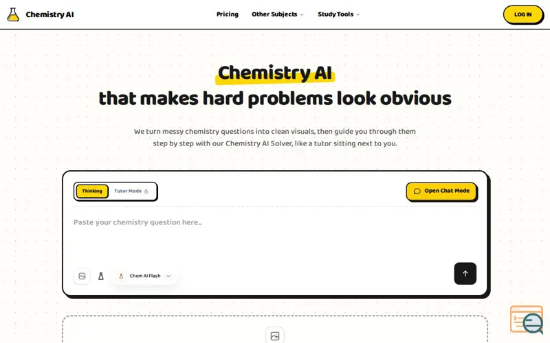 Screenshot of Chemistry AI