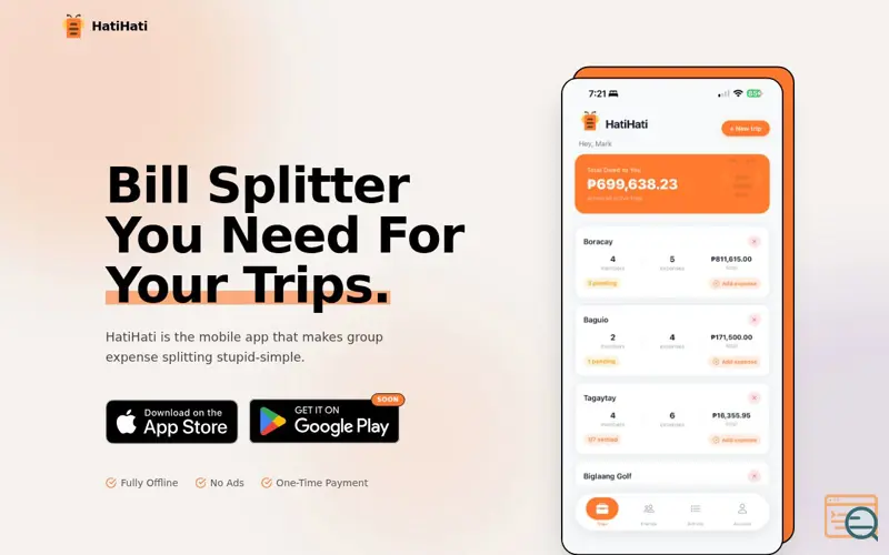 Screenshot of HatiHati - Bill Splitter