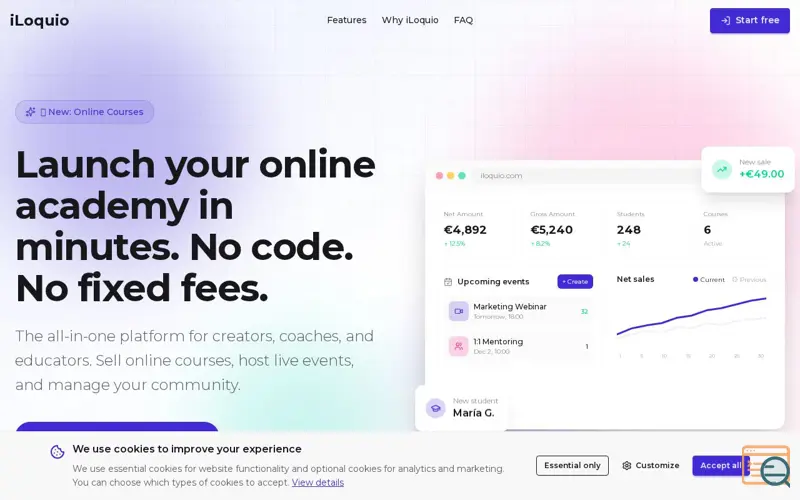 Screenshot of iLoquio