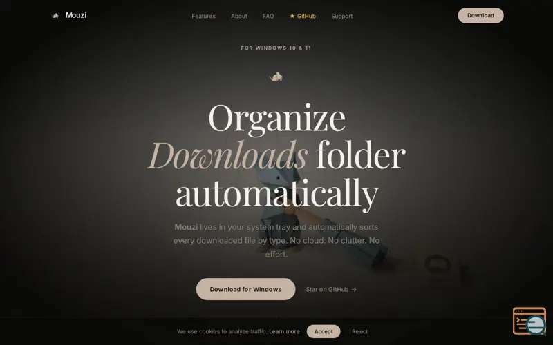 Screenshot of Mouzi