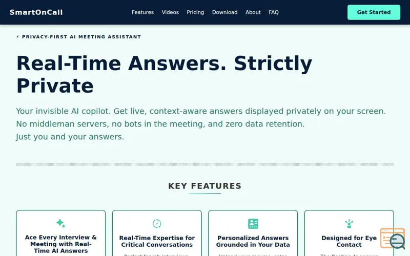 Screenshot of SmartOnCall