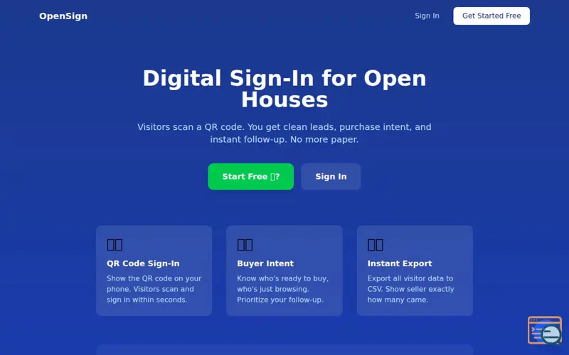 Screenshot of OpenSign