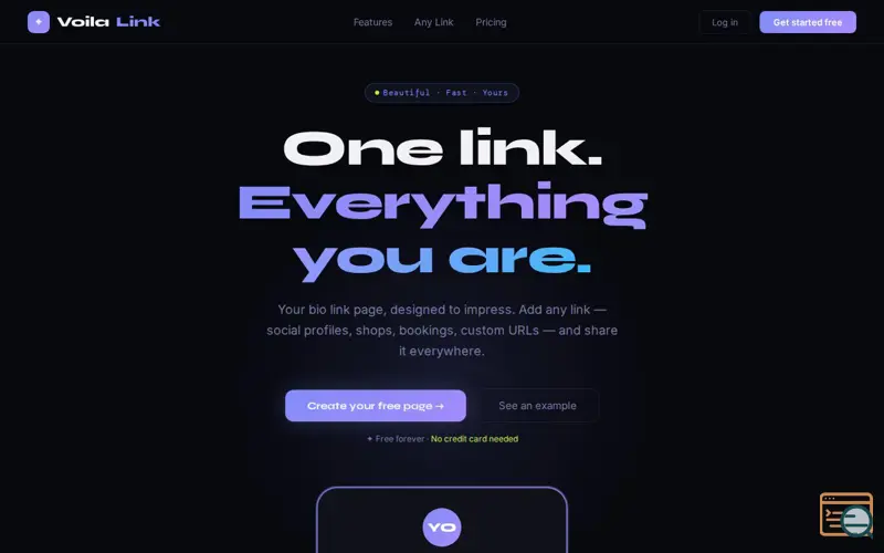 Screenshot of VoilaLink 