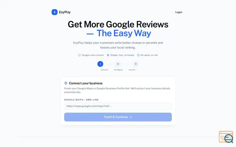 Screenshot of ezypizy