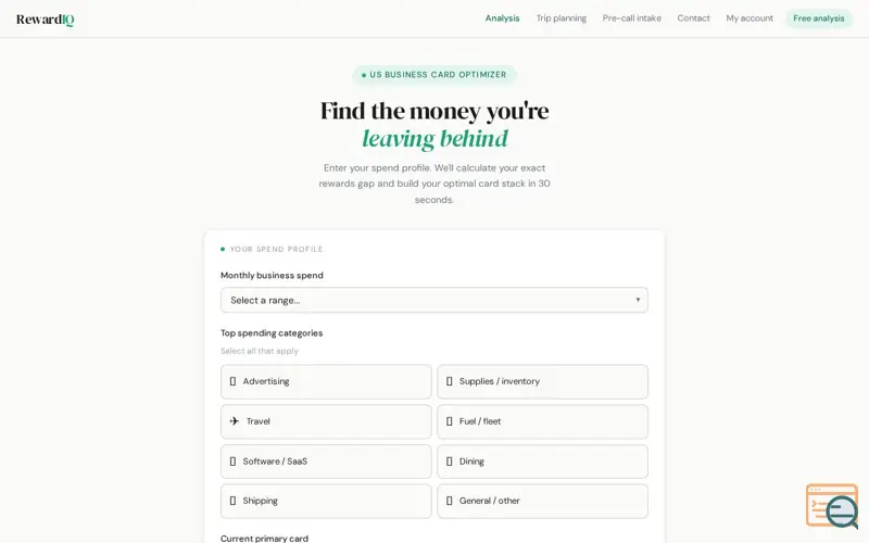 Screenshot of RewardIQ - Stop leaving rewards behind