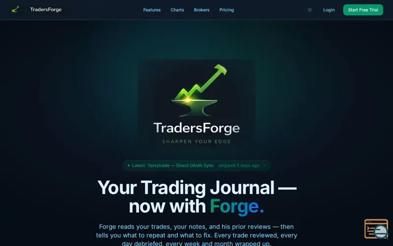 Screenshot of TradersForge