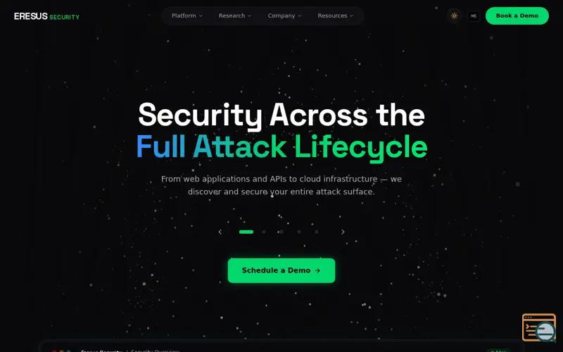 Screenshot of Eresus Security