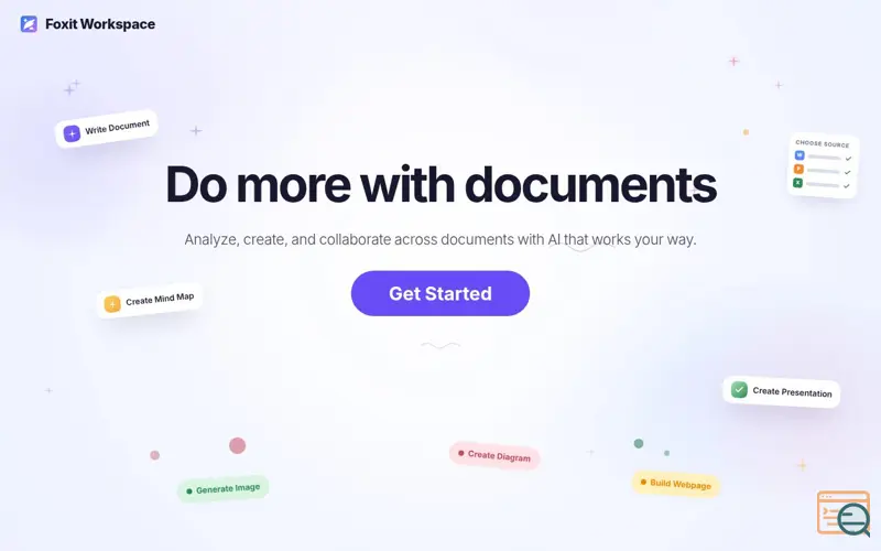 Screenshot of Foxit Workspace
