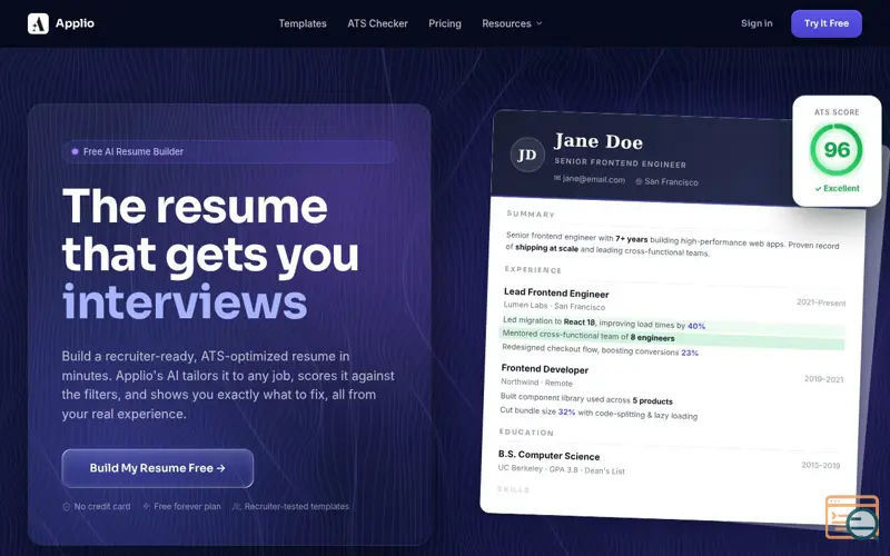 Screenshot of Applio