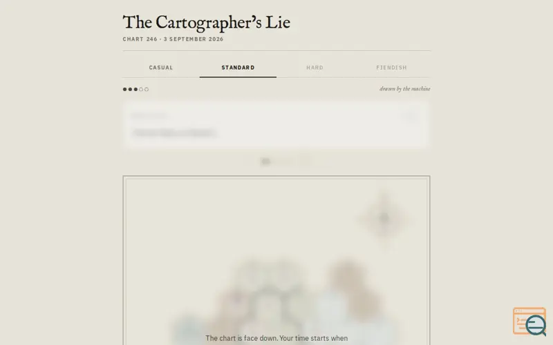 Screenshot of The Cartographer's Lie