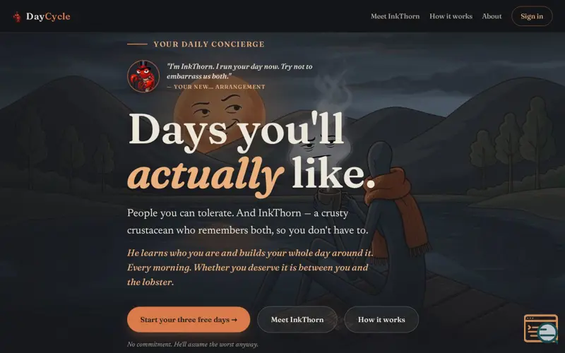 Screenshot of DayCycle