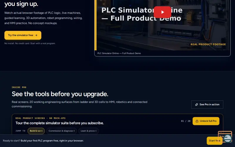 Screenshot of PLC Simulator