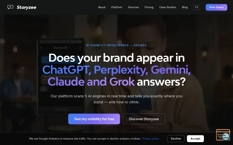 Screenshot of Storyzee