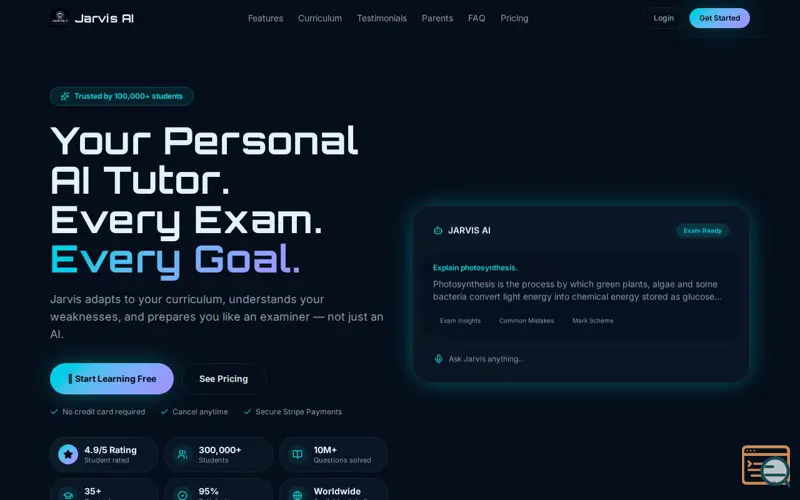 Screenshot of Jarvis Ai Tutor