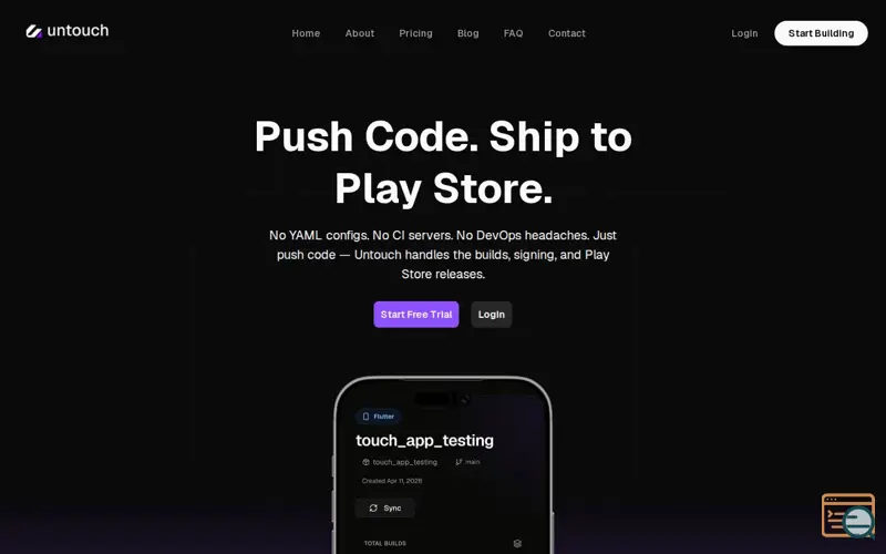 Screenshot of Untouch