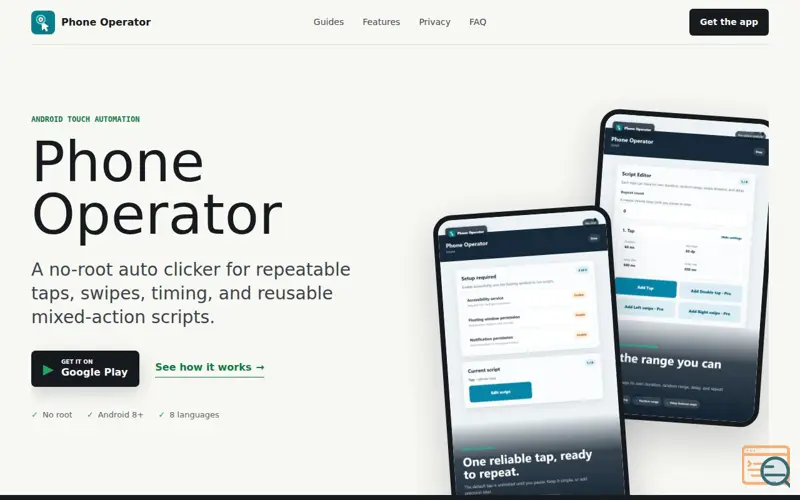 Screenshot of Phone Operator: Auto Clicker