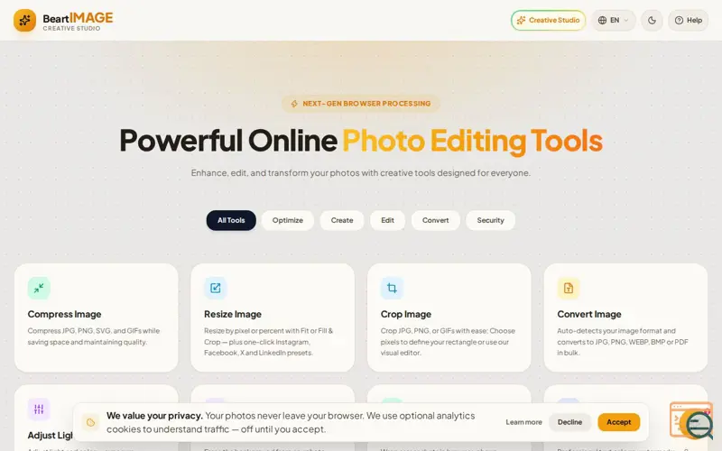 Screenshot of BeartIMAGE