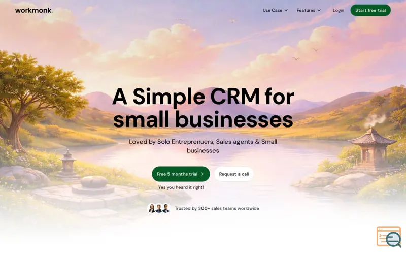 Screenshot of Workmonk