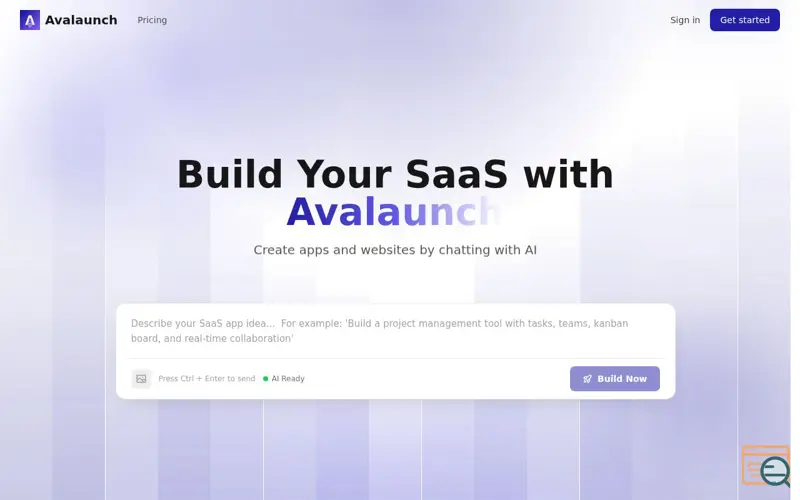 Screenshot of Avalaunch
