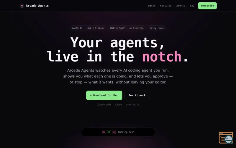 Screenshot of Arcade Agents