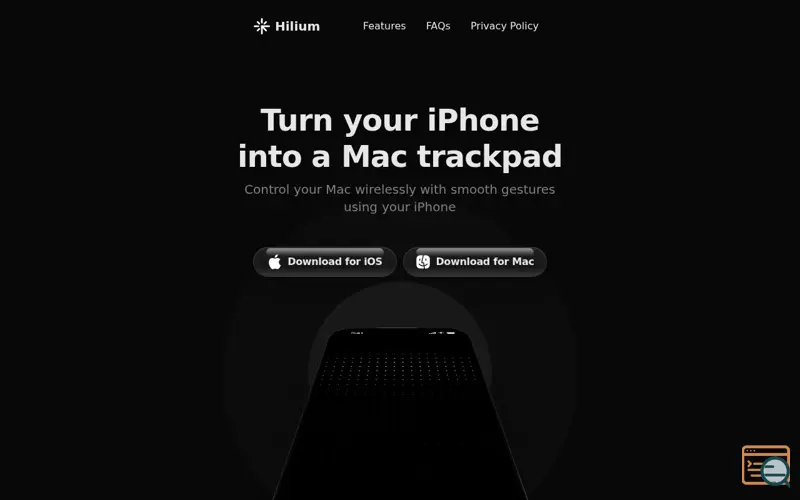 Screenshot of Hilium