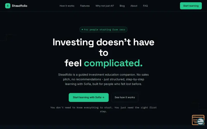 Screenshot of Steadfolio