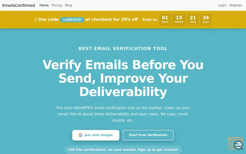 Screenshot of EmailsConfirmed