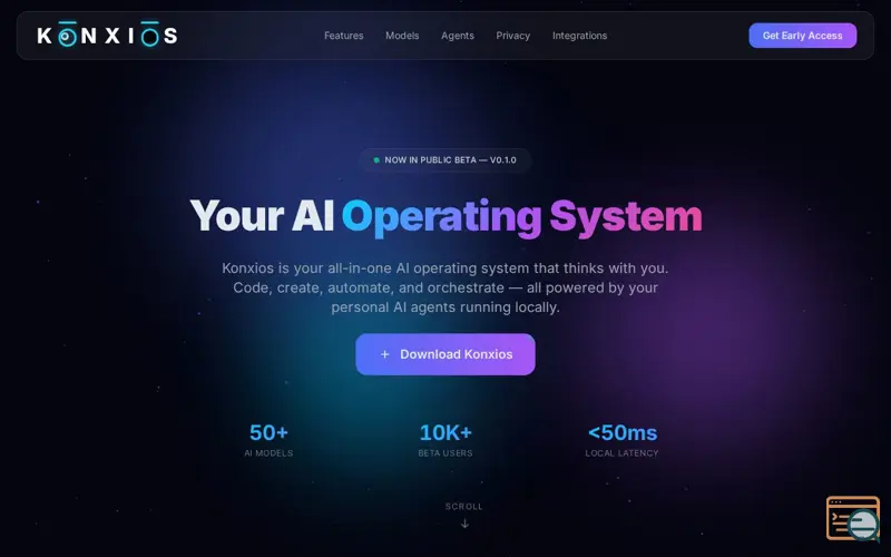 Screenshot of Konxios