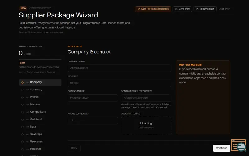 Screenshot of Brickroad