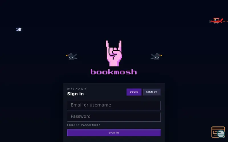 Screenshot of BookMosh
