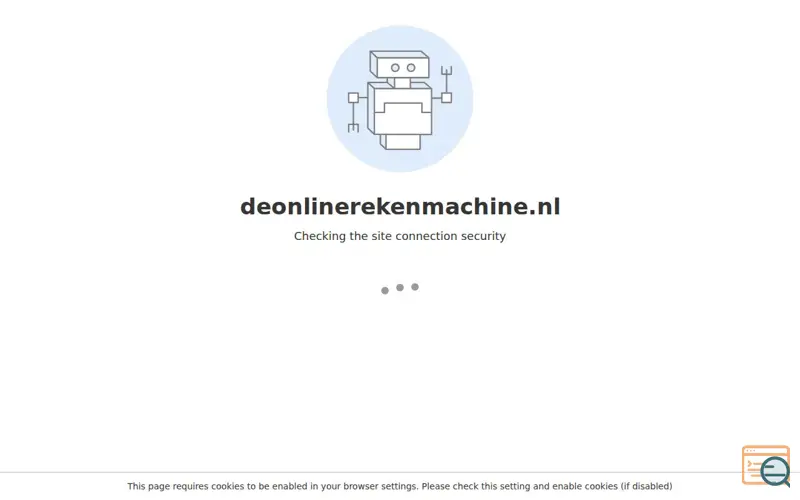 Screenshot of De Online Rekenmachine