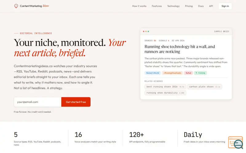 Screenshot of Content Marketing Ideas