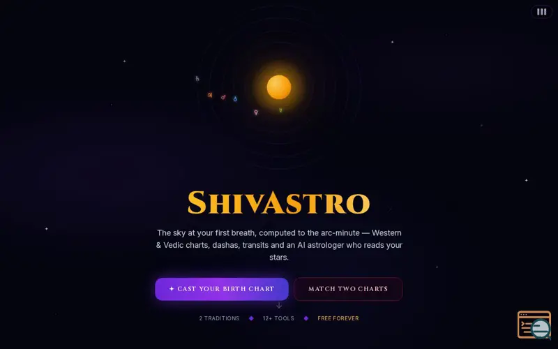 Screenshot of ShivAstro