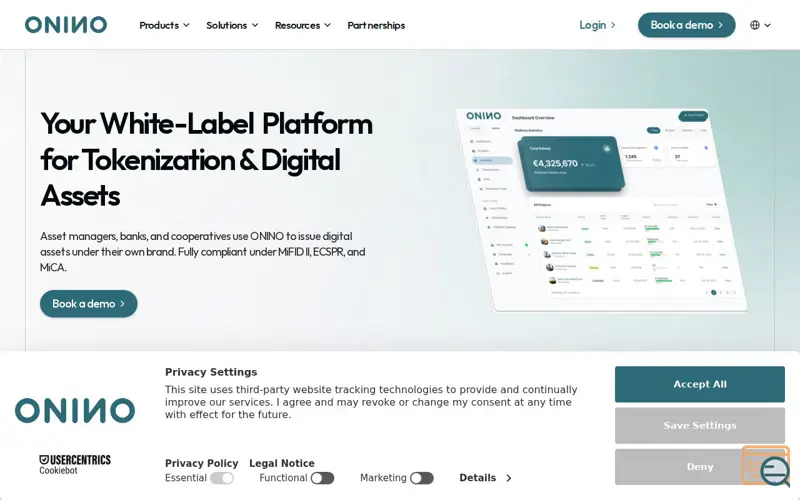 Screenshot of onino.io