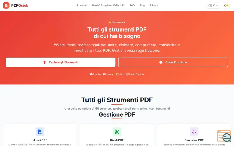 Screenshot of PDFQuick.it