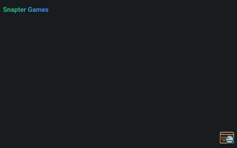 Screenshot of Snapter games