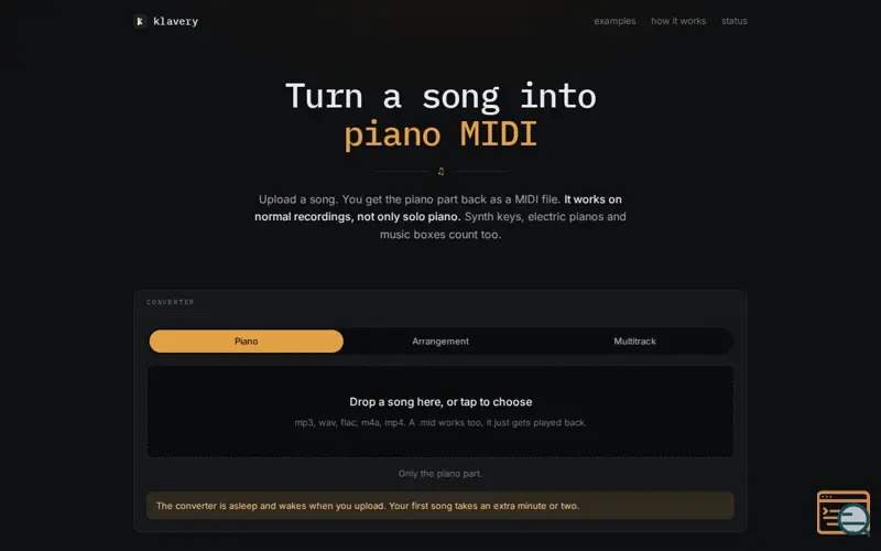 Screenshot of klavery