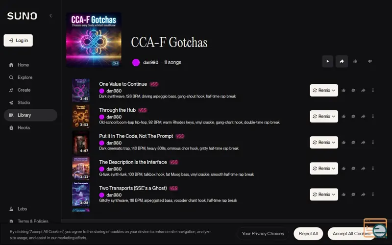 Screenshot of CCA-F Gotchas