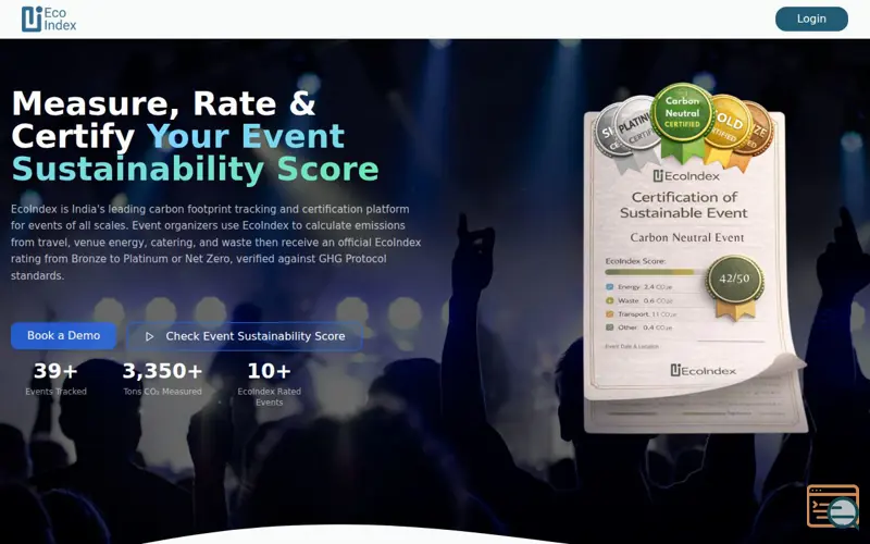 Screenshot of EcoIndex