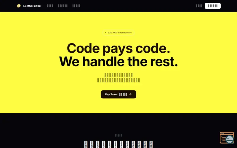 Screenshot of LEMON Cake —Payment layer for AI agents