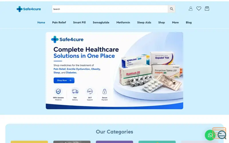 Screenshot of Safe4cure