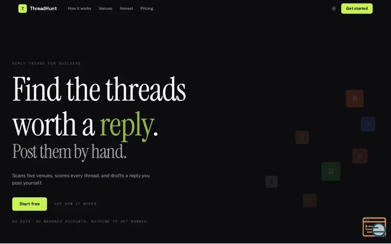 Screenshot of ThreadHunt