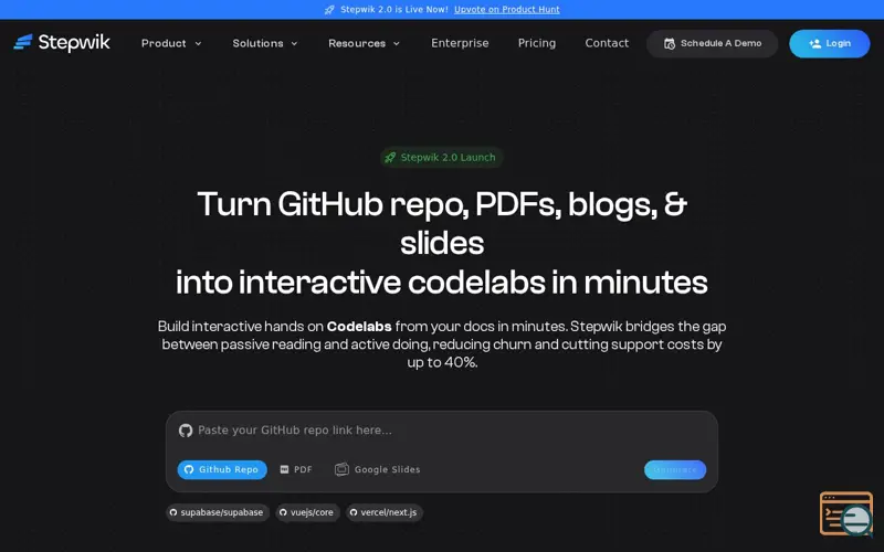 Screenshot of Stepwik 2.0