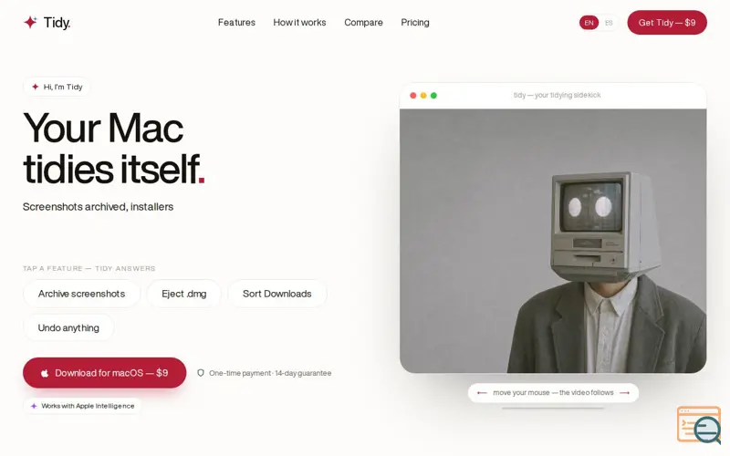 Screenshot of Tidy