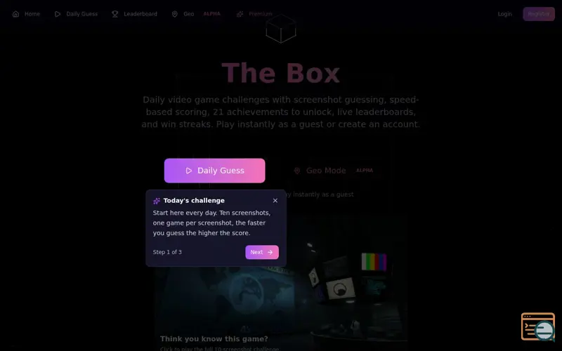Screenshot of The Box