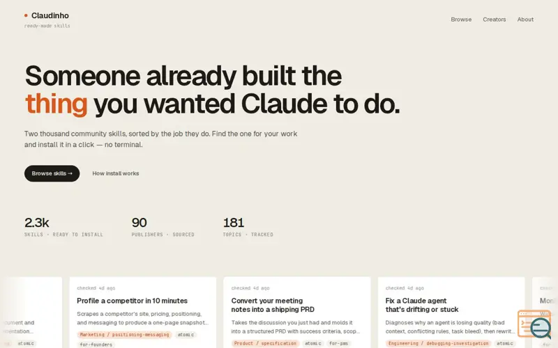 Screenshot of Claudinho