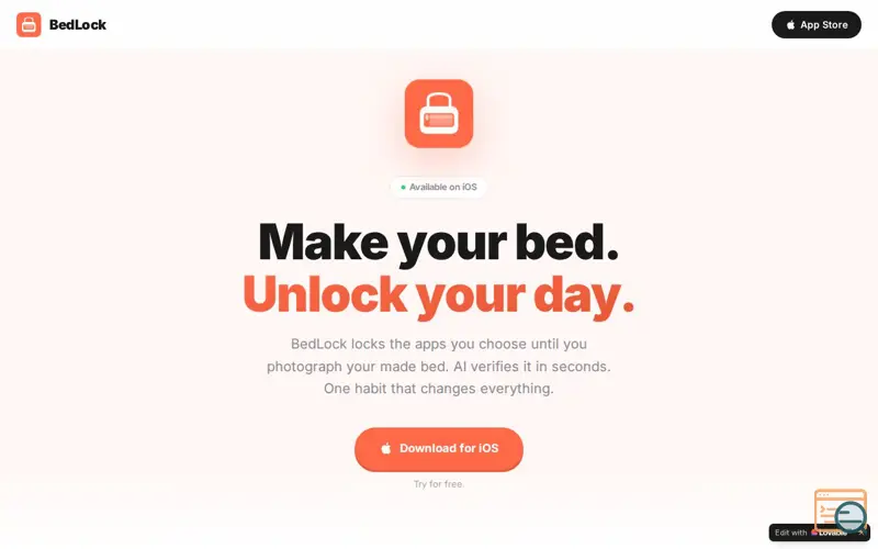 Screenshot of BedLock