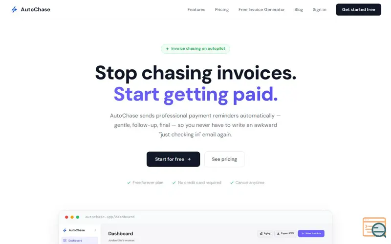 Screenshot of AutoChase