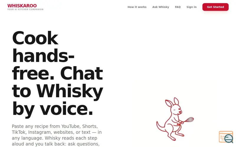 Screenshot of Whiskaroo